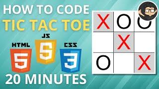 Code Tic Tac Toe Game in JavaScript HTML CSS