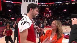 Deni Avdija Postgame Interview | Brightside Windows Baseline Report | POR vs TOR | 3/16/2025