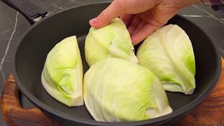 This is how I cook cabbage every three days! Delicious dinner in 15 minutes! Quick and easy!