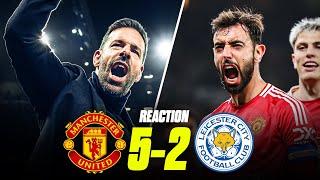 RUUD BUZZING! GOALS, FUN, ATTACKING...PURE VIBES  | MAN UTD 5-2 LEICESTER