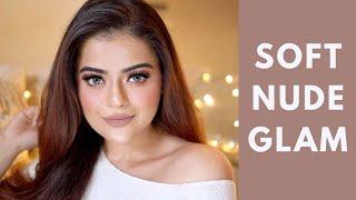 SOFT NUDE GLAM | SUBTLE GLAMOROUS MAKEUP TUTORIAL