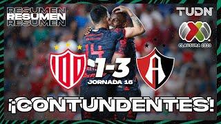 Resumen y goles | Necaxa 1-3 Atlas | CL2023 Liga Mx - J16 | TUDN