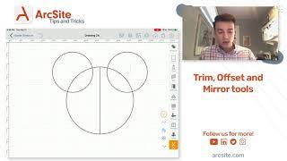 How to Use the Trim, Offset, and Mirror Tools | ArcSite Tips and Tricks