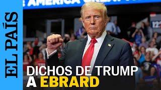 EE UU | Donald Trump se burla de Marcelo Ebrard en mitin en Michigan | EL PAÍS