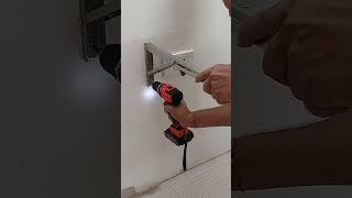 How to install wall mounting work table | #shorts | How to fix folding table on wall