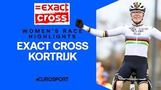 GREAT WIN!  | Women's Exact Cross Kortrijk Race Highlights | 2024-25 Cyclocross Season