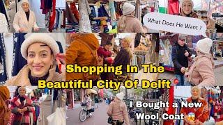 ️Shopping In The Beautiful City Of DelftI Bought a New Wool Coat  What Does This Man Want !