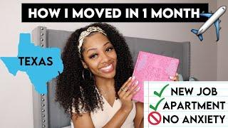 HOW GOD MOVED ME TO TEXAS IN 1 MONTH! | MY TESTIMONY | How I moved out of state alone