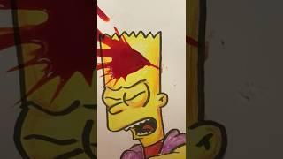 Bart gets really hurt #art #shortsvideo #simpson #bartsimpson #shorts #funnyvideo y