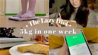 diet vlog #1: -5kg in a week, no workout, diet journal | indonesia