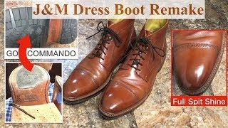 Adding a Mini-Lug sole to Johnston & Murphy Dress Boots