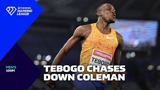 Letsile Tebogo zooms to 100m victory in Rome - Wanda Diamond League 2024