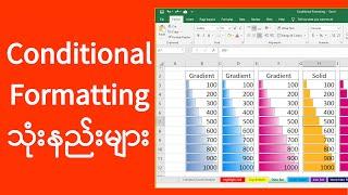 Excel Conditional Formatting | ကွန်ပျူတာသင်ခန်းစာများ | Basic Computer Tutorial | Experience Sharing