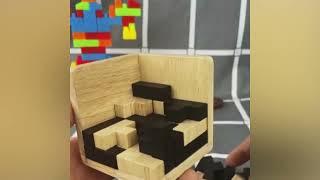 Creative 3D Wooden Cube Puzzle