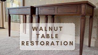 RESTORATION of Vintage Walnut Tables