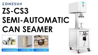 How To Use ZS-CS3 Can Seamer Can Sealing Machine