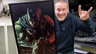 Unboxing & Review! Lee Bermejo Batman VS Joker Framed Canvas Art Print | Sideshow Collectibles