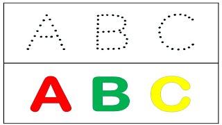 Easy to Trace ABC Letters | ABC Song | ABCD | Tracing | Alphabet | Phonics | #kidschohantv