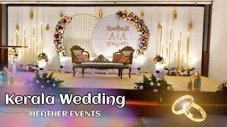 Wedding stage decoration | Kerala wedding | Heather Events.