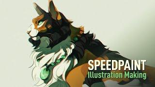 [Speedpaint] Bishamonten | Krita Timelapse