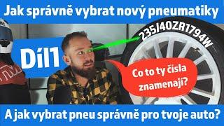 Jak vybrat nový pneumatiky - Díl 1 - Jak přečíst parametry na pneumatice a co vlastně znamenají