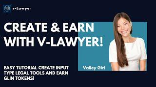 Create Your AI Legal Tool on v-Lawyer & Earn GLIN Tokens! | Easy Step-by-Step Guide