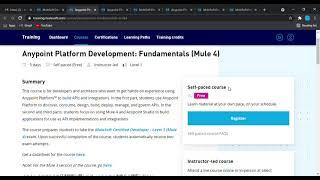 Mulesoft-Certified-Developer-Level 1 || Mule-4 || Getting started with mulesoft || Mulesoft training