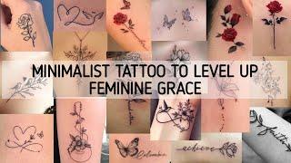 +75 gorgeous minimalist tattoos to level up your feminine grace/Minimalist tattoo design ideas 2024