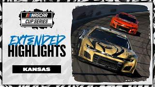 NASCAR Official Extended Highlights | Drama filled Kansas race spoiled by playoff outsider | NASCAR