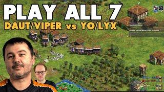 DauT & TheViper vs Lyx & Yo | Play all 7 | 2v2 Showmatch