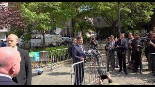 Speaker Mike Johnson Addresses Media Outside Criminal Court During Trump's Trial  5/14/24