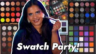 Swatch Party - 20 (mostly indie) Eyeshadow Palettes from various brands