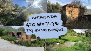 ANTALYA'DA 420 BİN TL DENİZE YAKIN TAŞ EV VE BAHÇESİ  Ekonomik Müstakil Ev ilanları