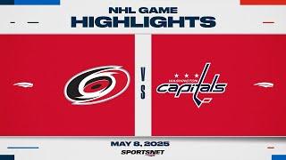 NHL Game 2 Highlights | Hurricanes vs. Capitals - May 8, 2025