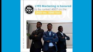 LYFE Marketing Ranks #807 On The 2020 Inc. 5000 List!