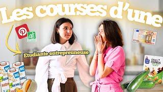 Les courses & conseils budget d'une Etudiante Entrepreneuse | On fait les courses avec @cualdera