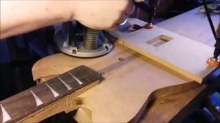 Monster Guitars 025: Neck through Telecaster - Routing for the pickup wiring