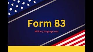 -𝑬•𝐂•𝑳 t No.83 // Armed Forces Language Drill - Comprehension Evaluation Model 83.