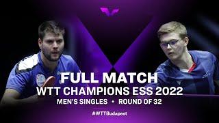 FULL MATCH | Alexis Lebrun vs Dimitrij Ovtcharov | MS Rd 32 | WTT Champions ESS 2022