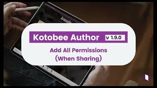 Kotobee Author v1.9.0 | Adding All Permissions to Collaborators