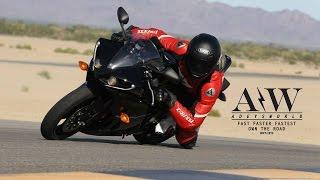 Yamaha R1 follows Ducati 1198 - Willow Springs Raceway Track day