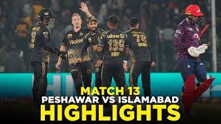 Full Highlights | Peshawar Zalmi vs Islamabad United | Match 13 | HBL PSL 9 | M2A1A