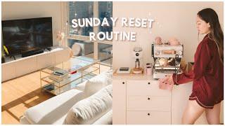 slow living sunday reset routine: clean with me | nyc vlog