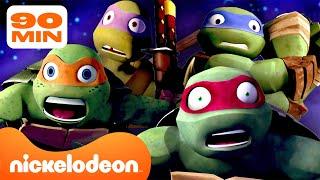 TMNT | ¡90 MINUTOS de los momentos más dramáticos de las Tortugas Ninja!  | Nickelodeon en Español