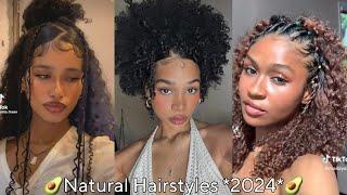 Natural Hairstyles Compilation For Baddies  *2024*