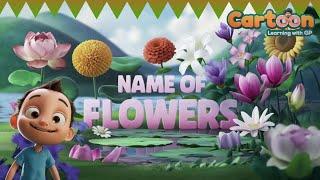 Flowers Name with spelling | Flowers Name English and Hindi | Learn Flowers Name for kids |