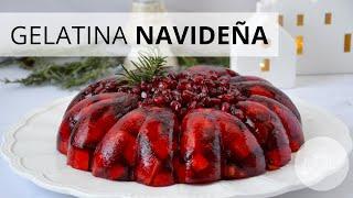 GELATINA NAVIDEÑA DE FRUTAS