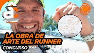 El runner de Carlos Paz que creó una OBRA DE ARTE en una app tras correr 44 kilómetros