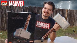 Reviewing LEGO Thor's Hammer in a Thunder Storm | LEGO Marvel Mjolnir 76209 | 2022