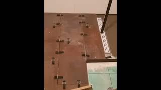 Gluing a Tile Floor Like a Pro! (Fast & Satisfying) #tileworks
